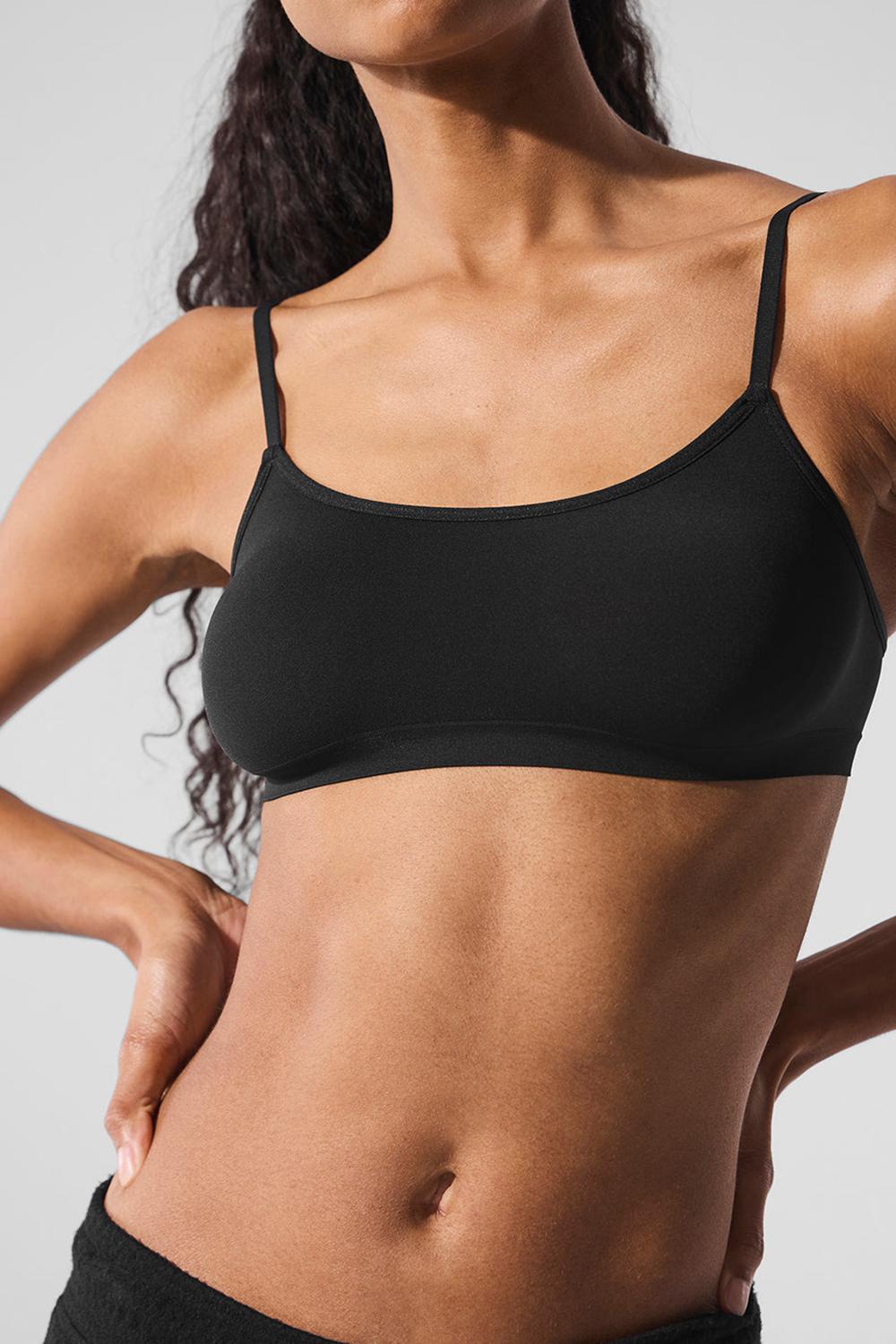 Sujetador Deportivo Alo Yoga Sheer Glow Mujer Negras | España  YPRZ-94613