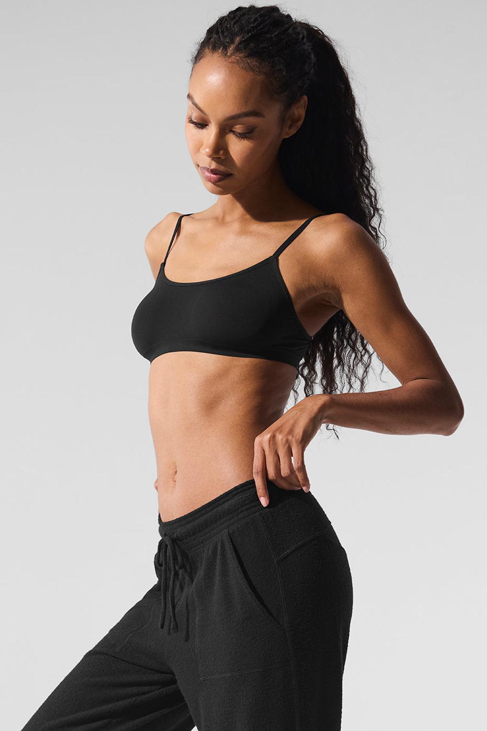 Sujetador Deportivo Alo Yoga Sheer Glow Mujer Negras | España  YPRZ-94613