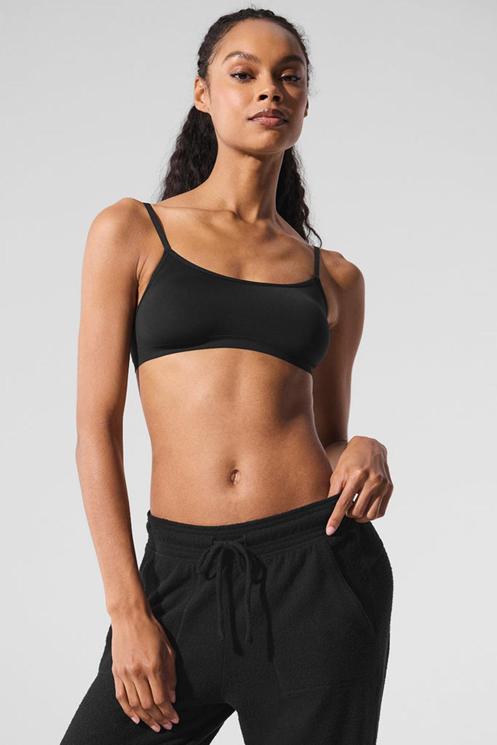 Sujetador Deportivo Alo Yoga Sheer Glow Mujer Negras | España  YPRZ-94613