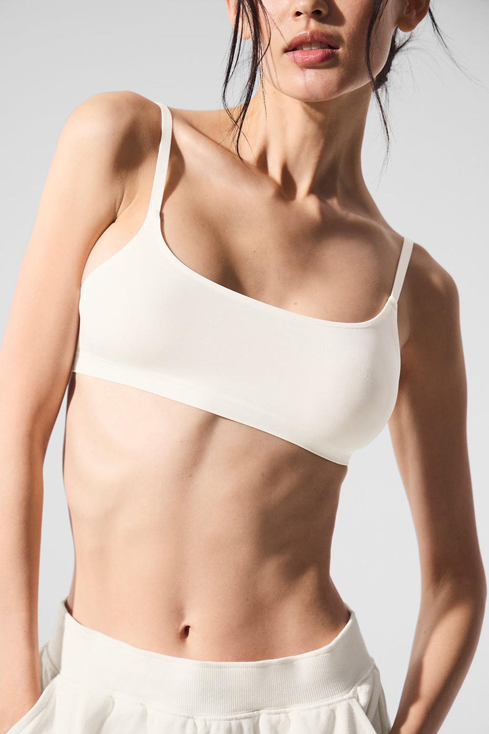Sujetador Deportivo Alo Yoga Sheer Glow Mujer Ivory | España  CYDV-08372