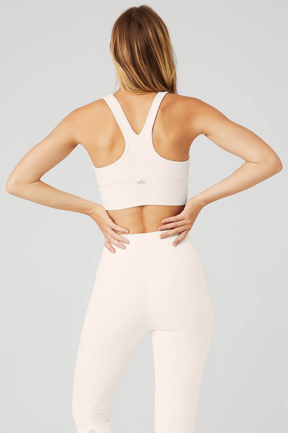 Sujetador Deportivo Alo Yoga Wild Thing Mujer Ivory | España  BGSL-23140