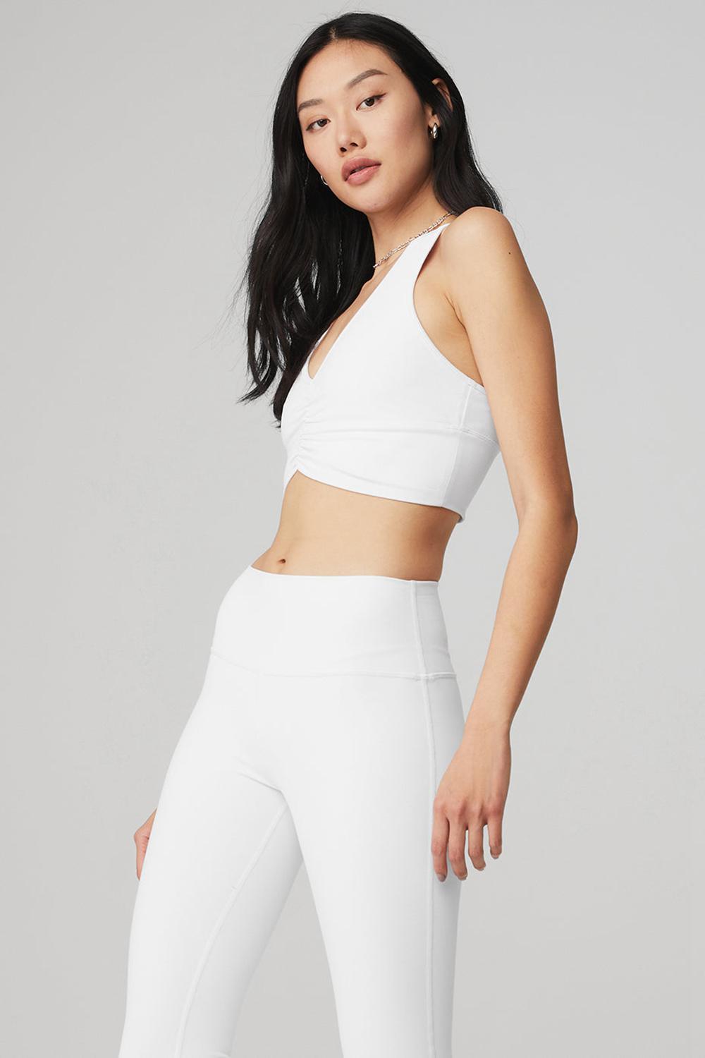 Sujetador Deportivo Alo Yoga Wild Thing Mujer Blancas | España  QMOU-38792