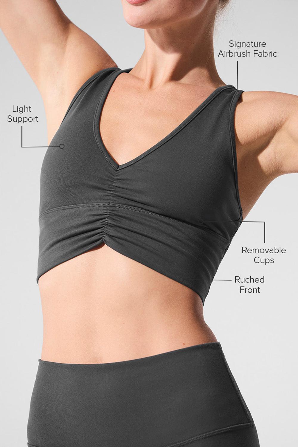 Sujetador Deportivo Alo Yoga Wild Thing Mujer Anthracite | España  MIFX-50892