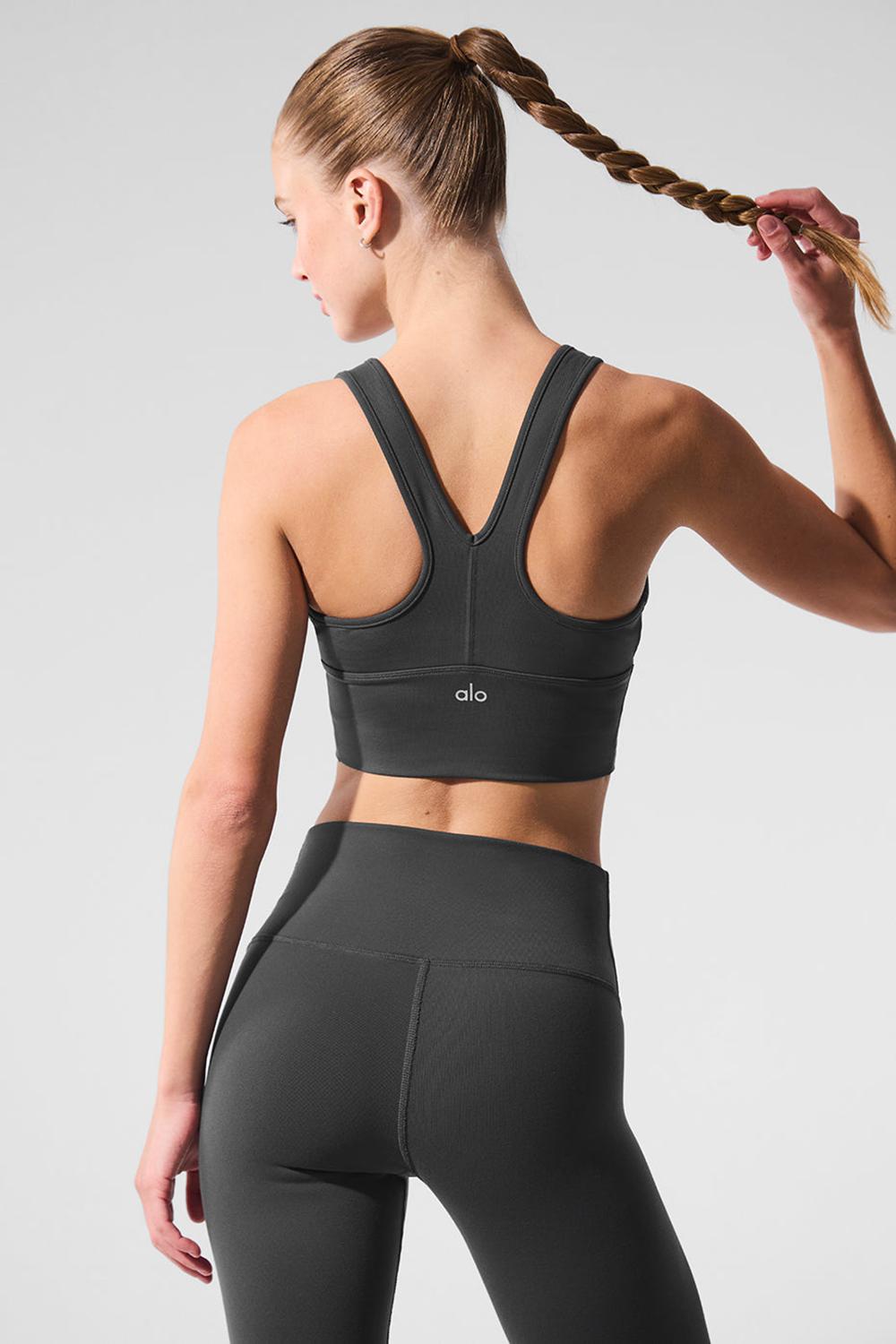Sujetador Deportivo Alo Yoga Wild Thing Mujer Anthracite | España  MIFX-50892