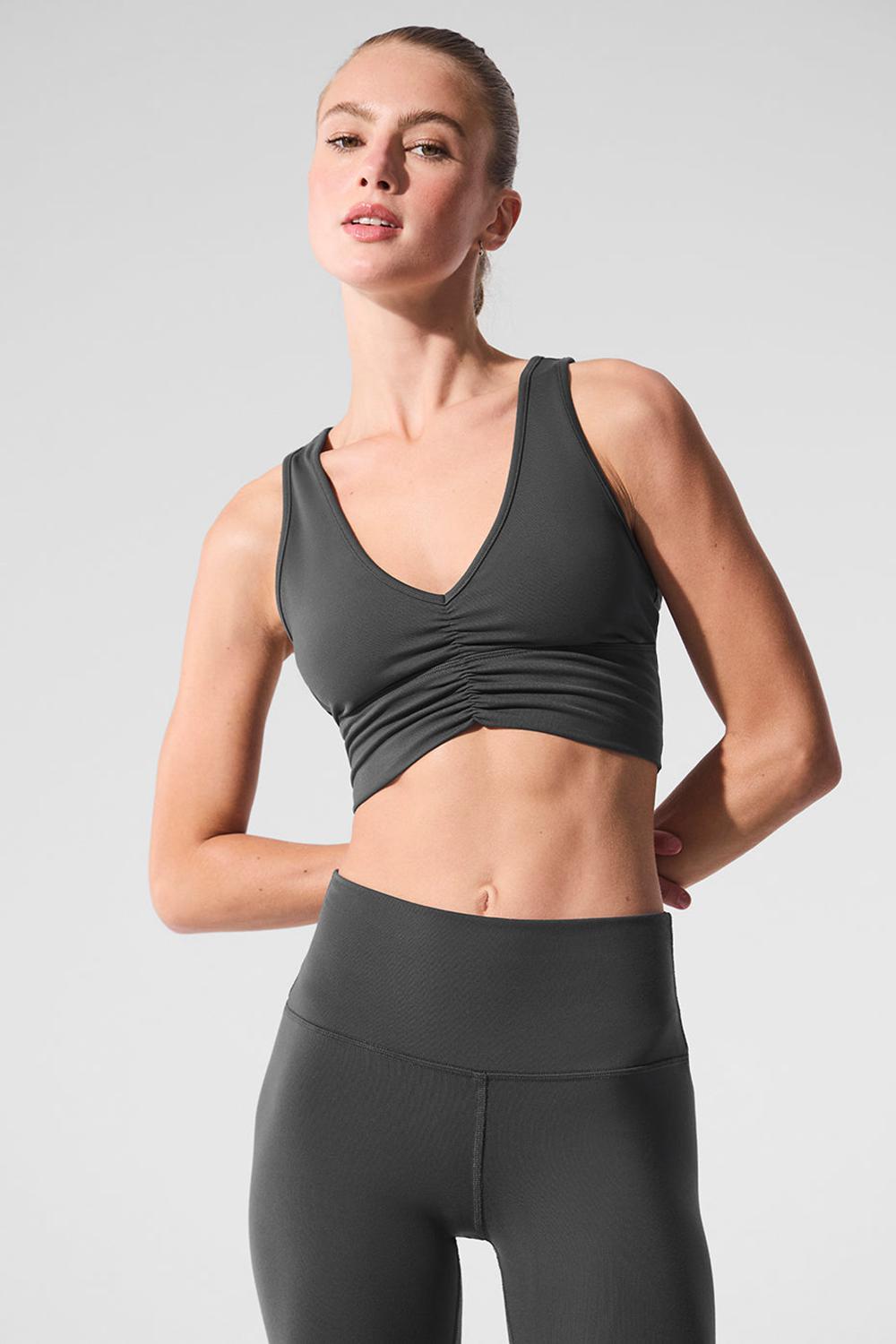 Sujetador Deportivo Alo Yoga Wild Thing Mujer Anthracite | España  MIFX-50892