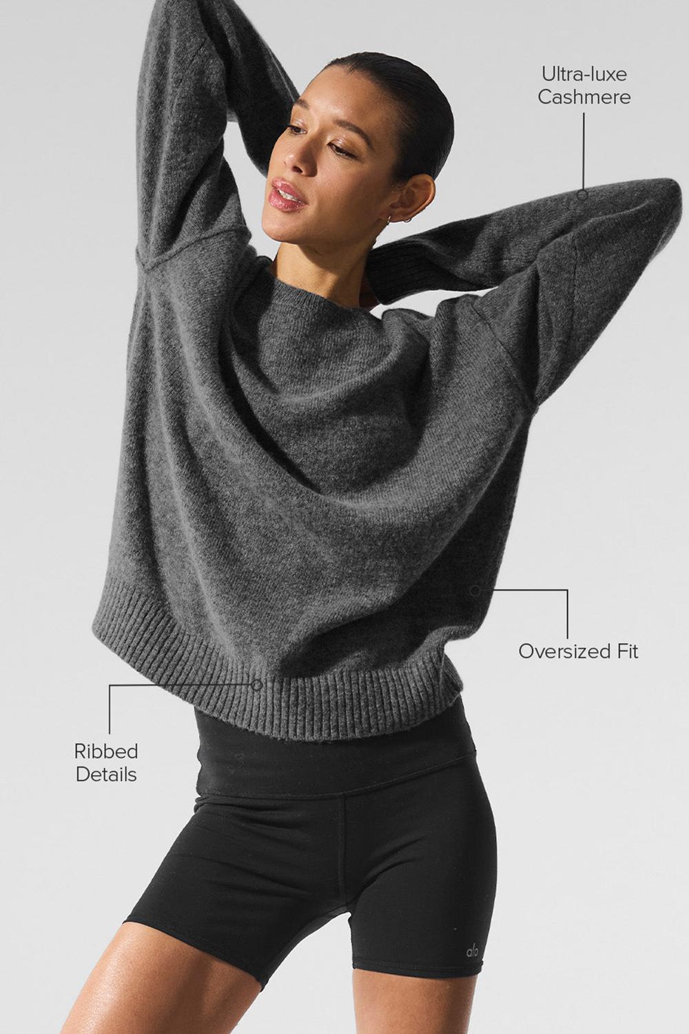Suéteres Alo Yoga New Class Cashmere Crewneck Mujer Plateadas Gris | España  KJSV-15486