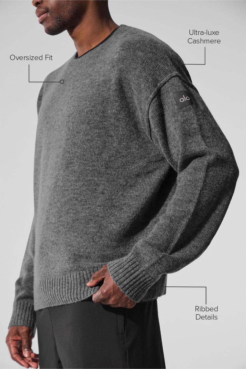Suéteres Alo Yoga New Class Cashmere Crewneck Hombre Plateadas Gris | España  ANYU-75619