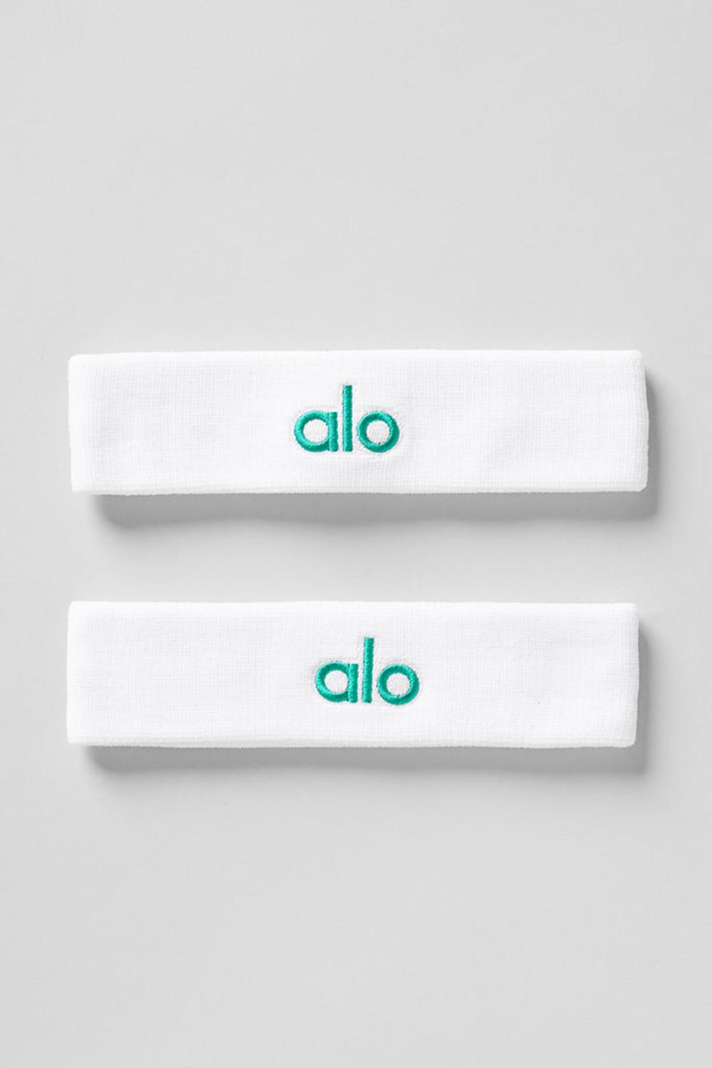 Sweatbands Alo Yoga Glow (2-Pack) Hombre Blancas Verde | España  IHUN-56703