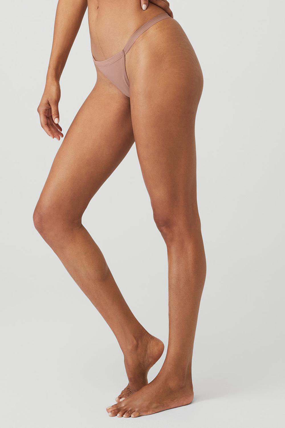 Tanga Alo Yoga Airbrush Invisible String Mujer Smoky Quartz | España  XSGV-58093