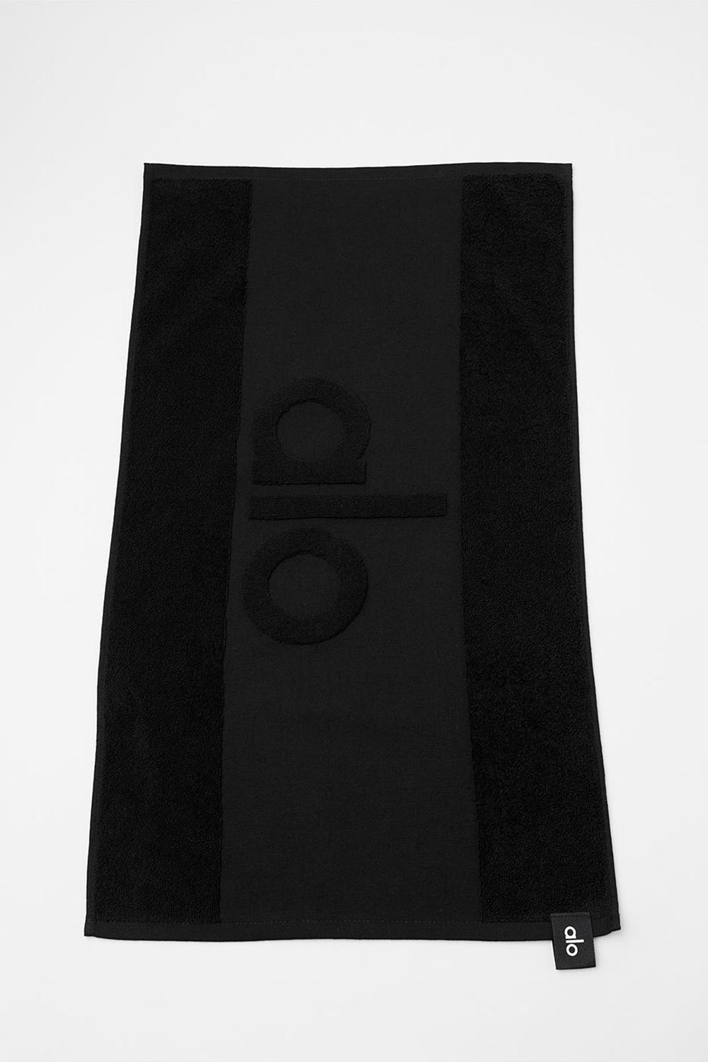 Toalla Alo Yoga Keep It Cool Gym Hombre Negras | España  RMYV-94162