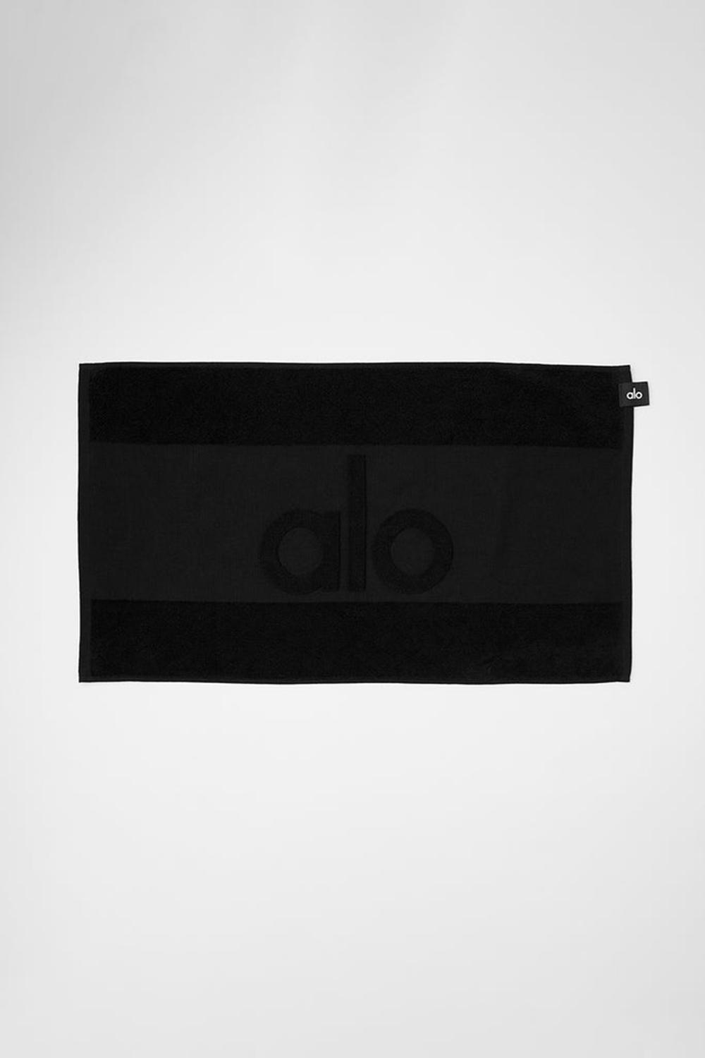 Toalla Alo Yoga Keep It Cool Gym Hombre Negras | España  RMYV-94162