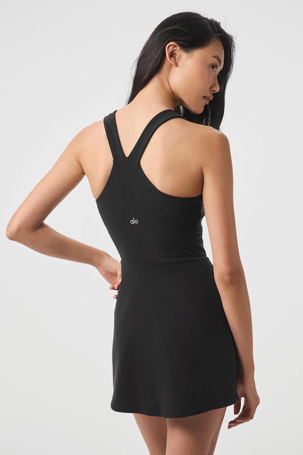 Vestido Alo Yoga Airbrush Real Mujer Negras | España  FPGN-15349
