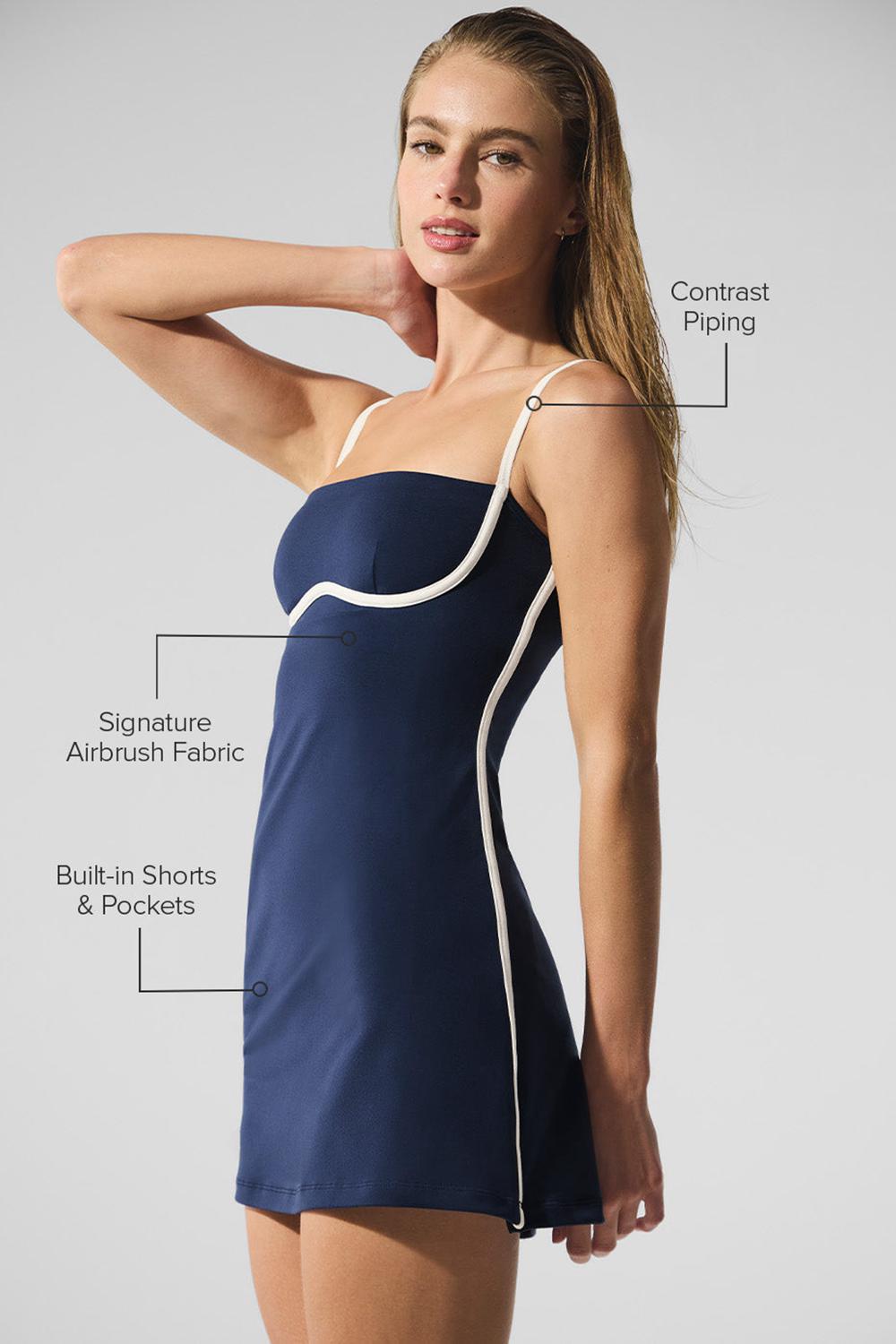 Vestido Alo Yoga Airbrush Streamlined Mujer Azul Marino | España  LVSW-60391