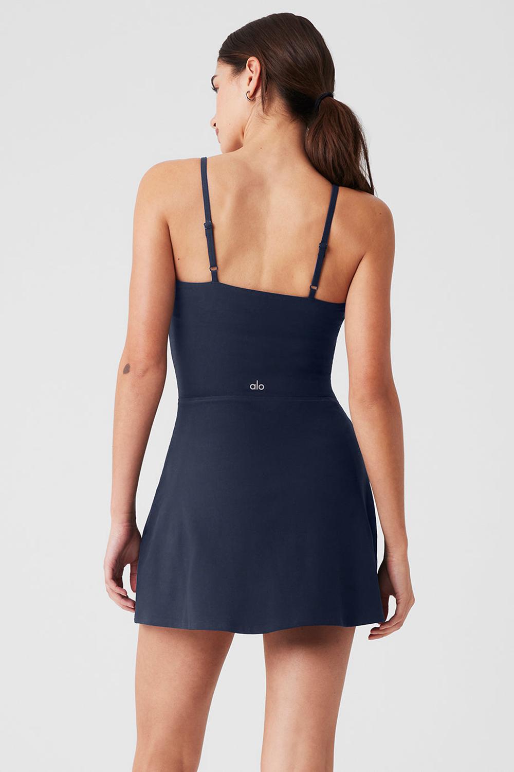 Vestido Alo Yoga Alosoft Courtside Tennis Mujer Azul Marino | España  BHNT-20514