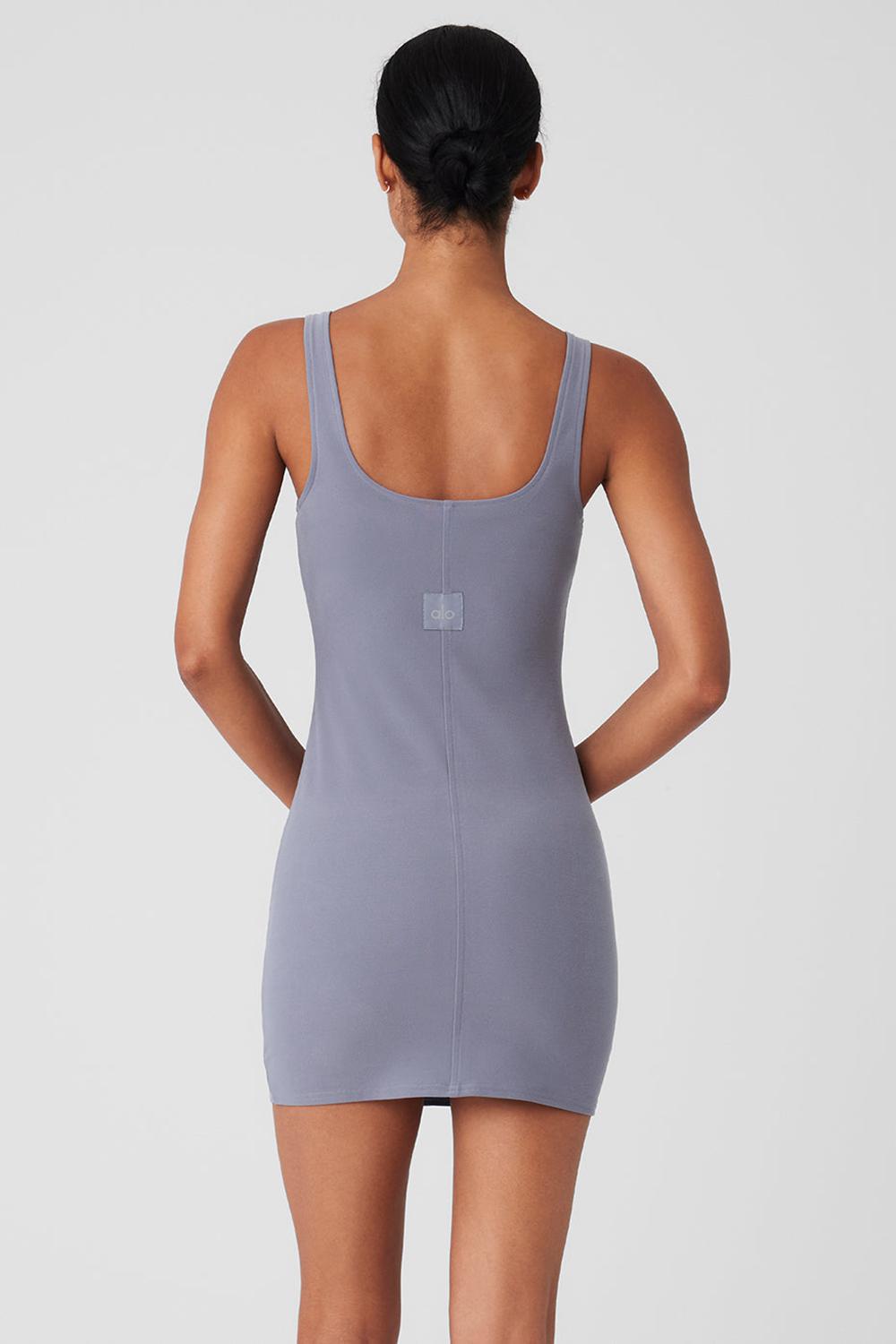 Vestido Alo Yoga Alosoft Head Start Mujer Fog | España  OUMC-36951
