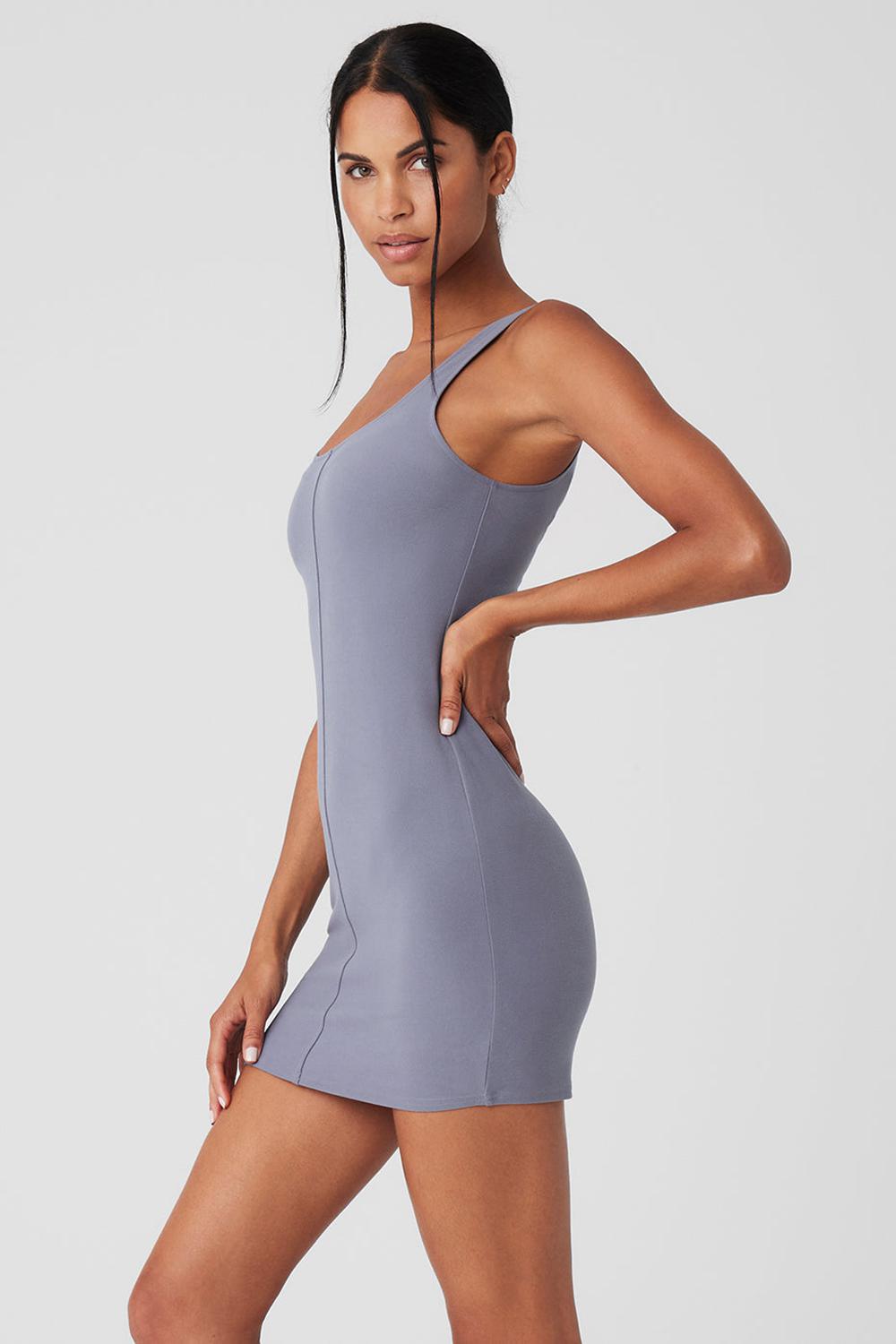 Vestido Alo Yoga Alosoft Head Start Mujer Fog | España  OUMC-36951