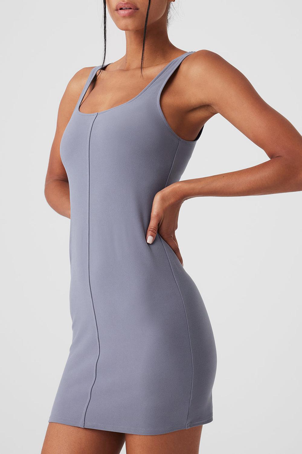 Vestido Alo Yoga Alosoft Head Start Mujer Fog | España  OUMC-36951