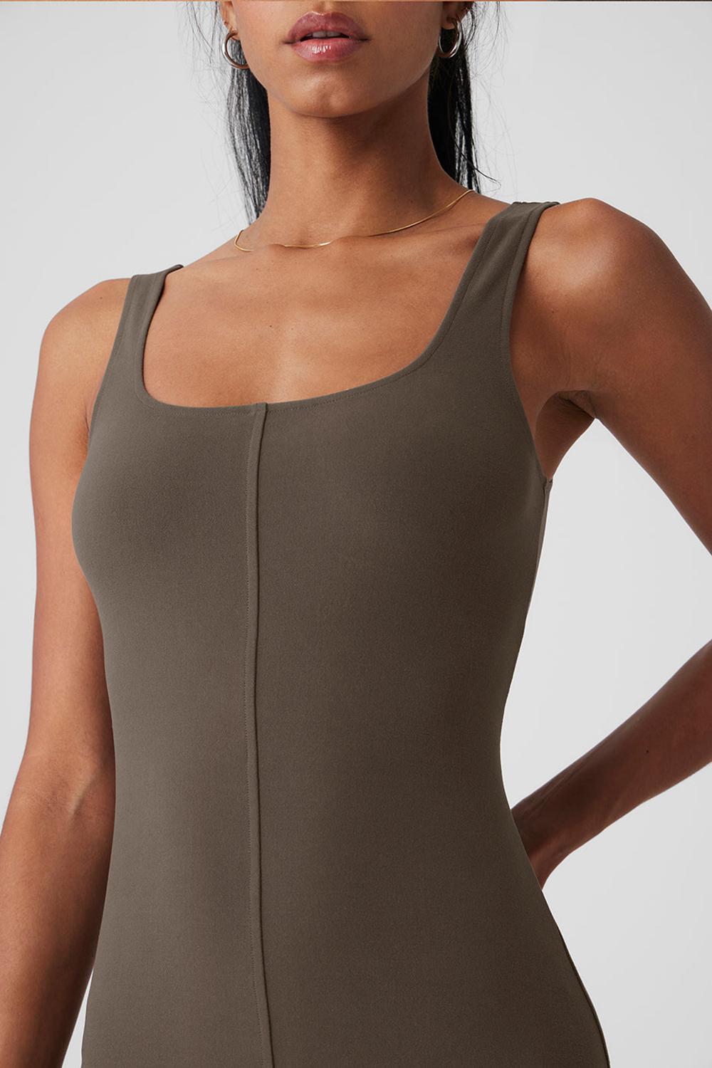 Vestido Alo Yoga Alosoft Head Start Mujer Verde Oliva | España  JHTK-91403