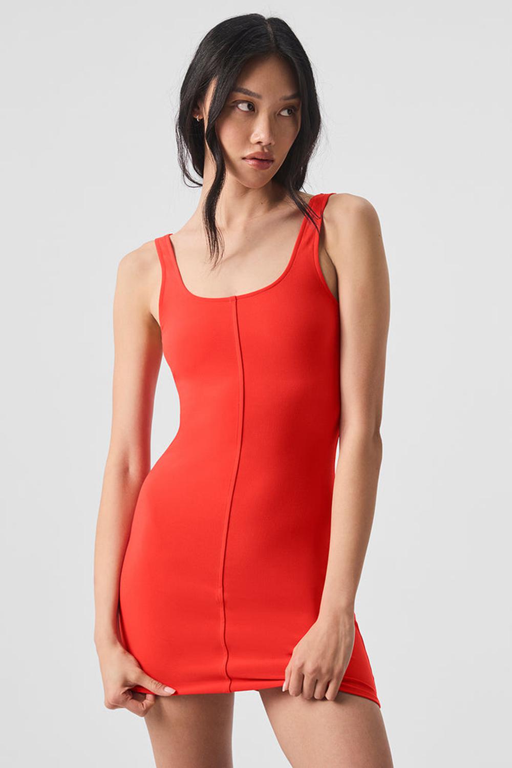 Vestido Alo Yoga Alosoft Head Start Mujer Rojas | España  RONK-42015