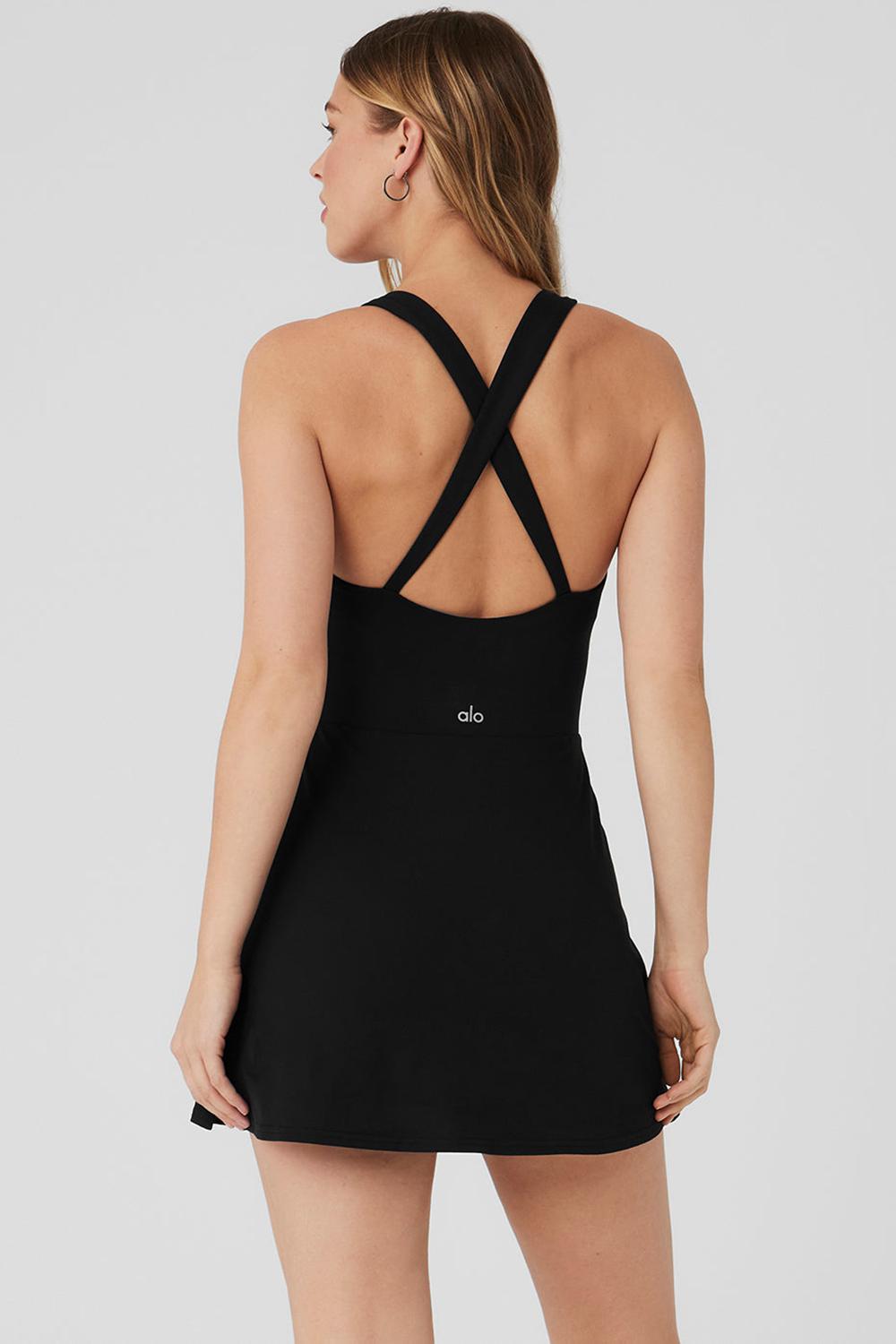 Vestido Alo Yoga Alosoft Showcase Mujer Negras | España  GUTE-96187