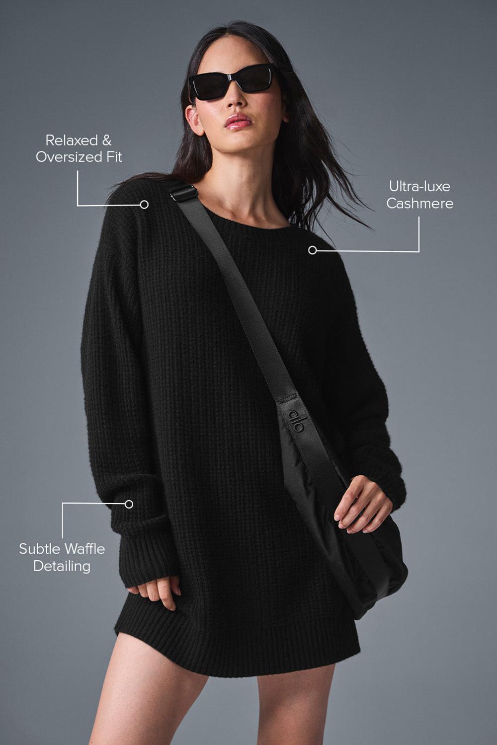 Vestido Alo Yoga Cashmere Plush Waffle Mujer Negras | España  IFNY-29673