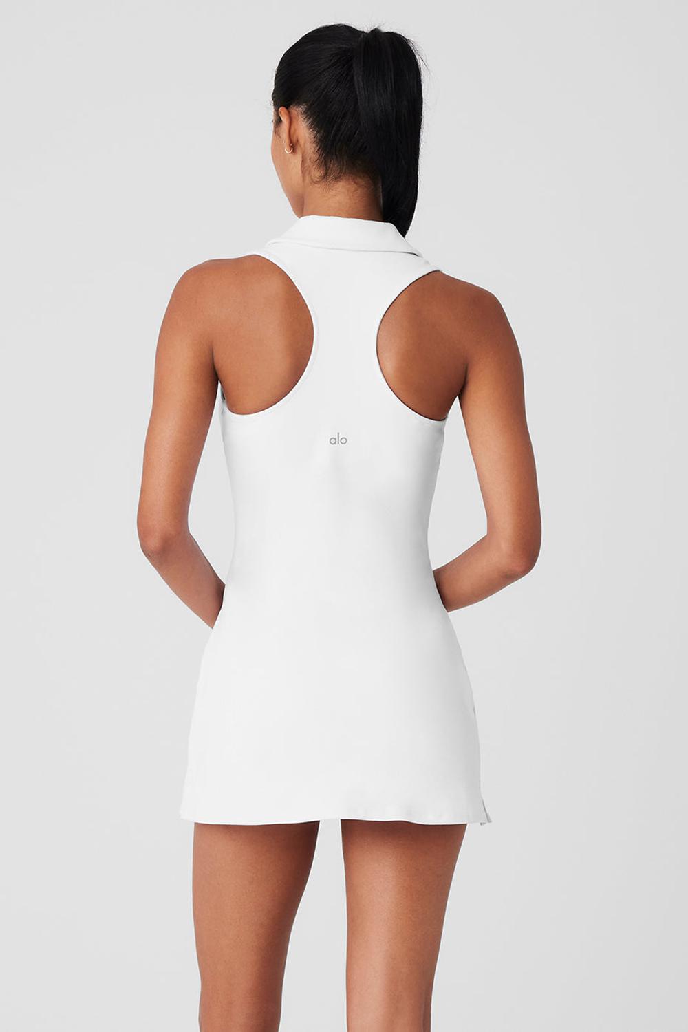 Vestido Alo Yoga Charmed Tennis Mujer Blancas | España  GWQB-17364
