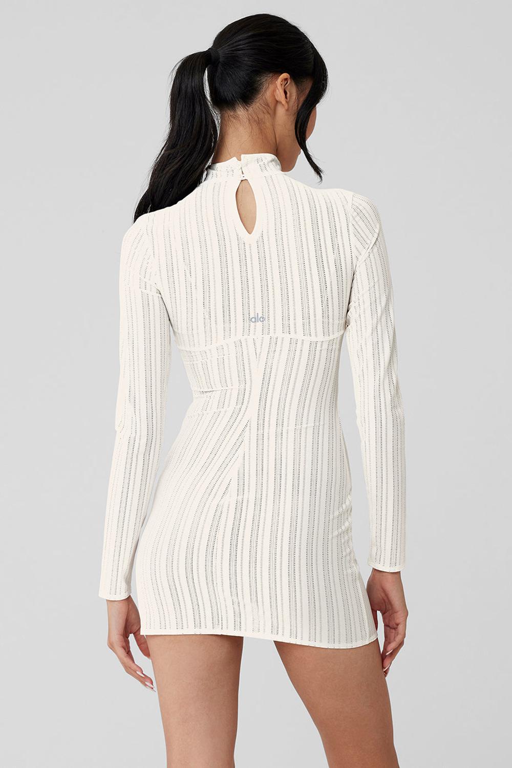 Vestido Alo Yoga Euphoria Long Sleeve Mujer Ivory | España  XACS-97023