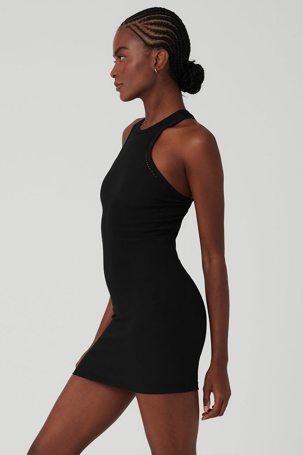 Vestido Alo Yoga Seamless Open Air Racerback Mujer Negras | España  NETW-89471