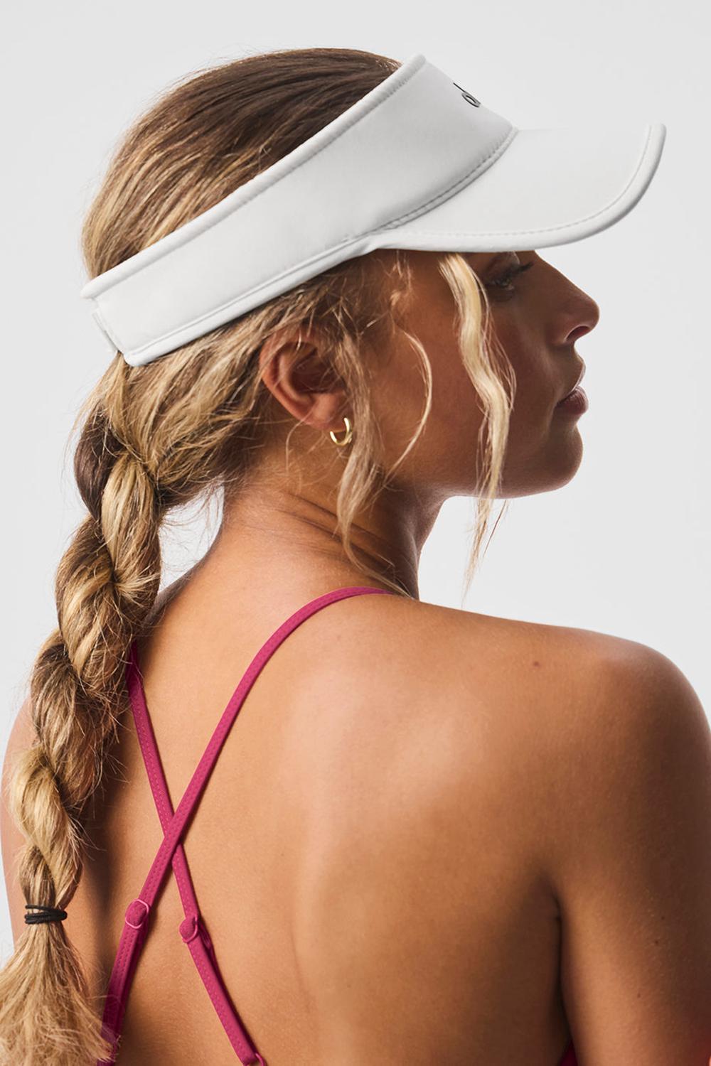 Visor Alo Yoga Performance Eclipse Hombre Blancas | España  OIRP-40836