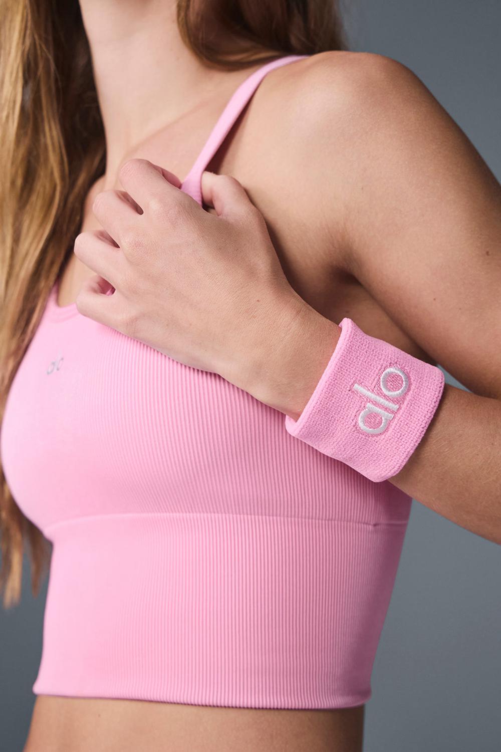 Wristband Alo Yoga Glow (2-Pack) Hombre Rosas Blancas | España  LJUK-06549