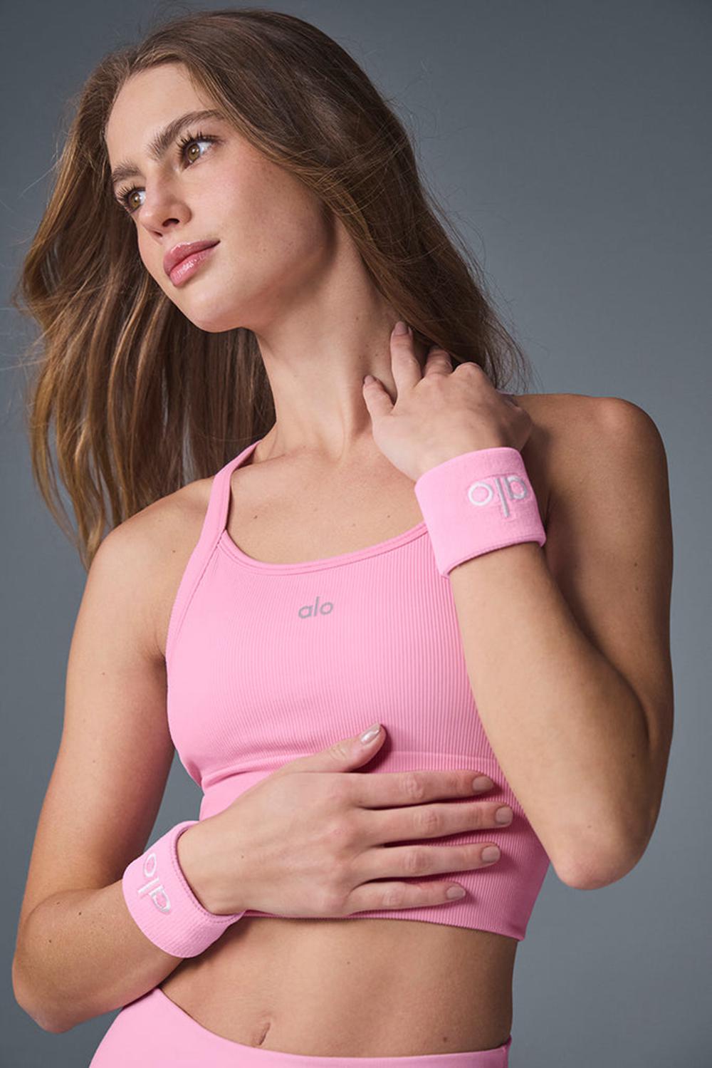 Wristband Alo Yoga Glow (2-Pack) Hombre Rosas Blancas | España  LJUK-06549