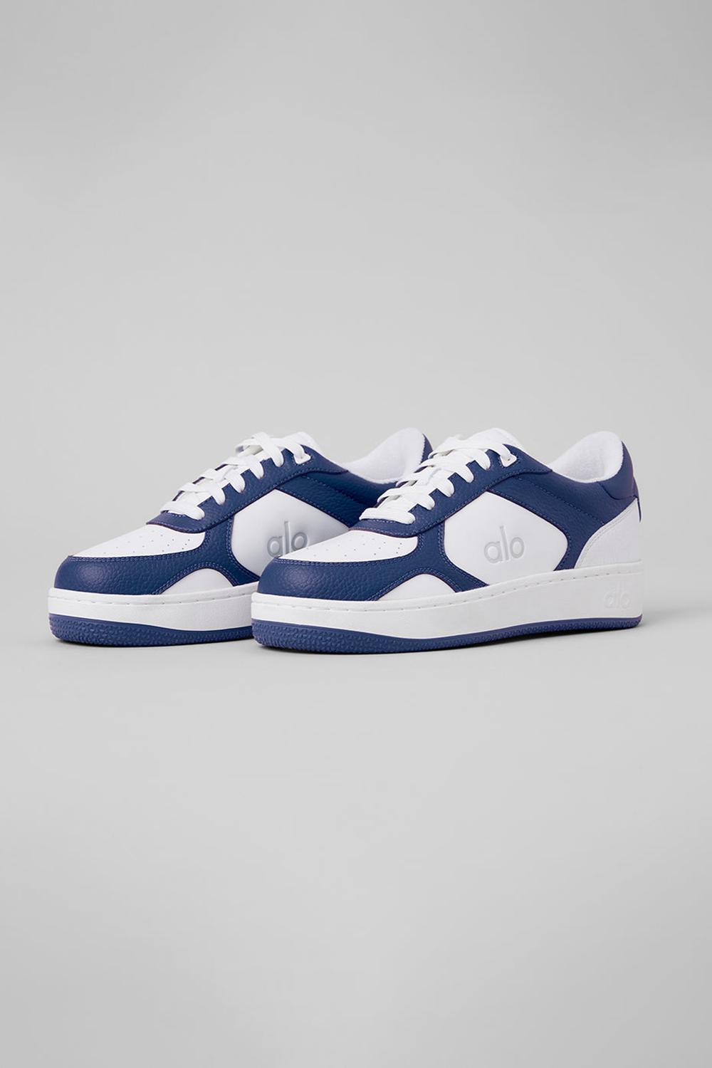 Zapatillas Alo Yoga Recovery Mode Mujer Azul Marino Blancas | España  WLBR-92815