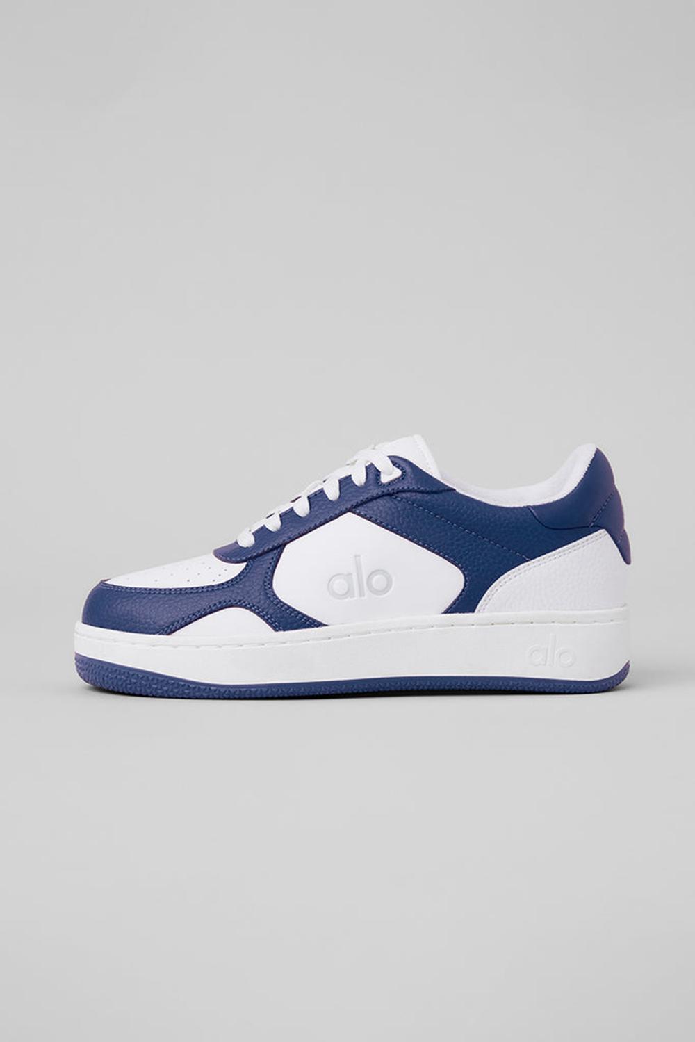 Zapatillas Alo Yoga Recovery Mode Mujer Azul Marino Blancas | España  WLBR-92815